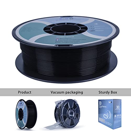 ZIRO 3D Printer Filament, PLA Filament 1.75mm, Black pla 1KG(2.2lbs), Dimensional Accuracy +/- 0.03mm, Fits Most FDM Printer AMS System,3D Printing Filament Spool Black (Plastic Reel) - Image 3