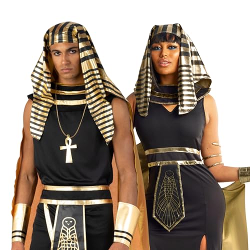 Morph Cleopatra Costume Women, Egyptian costume womens, Egyptian Goddess Costumes, Halloween Costumes For Women Adult, X-Large - Image 3