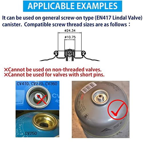 camping moon CAMPINGMOON 2pcs Camping Canister Hole Punch for Empty Canister Recycling Gas Release Recycle Z14-2P - Image 5