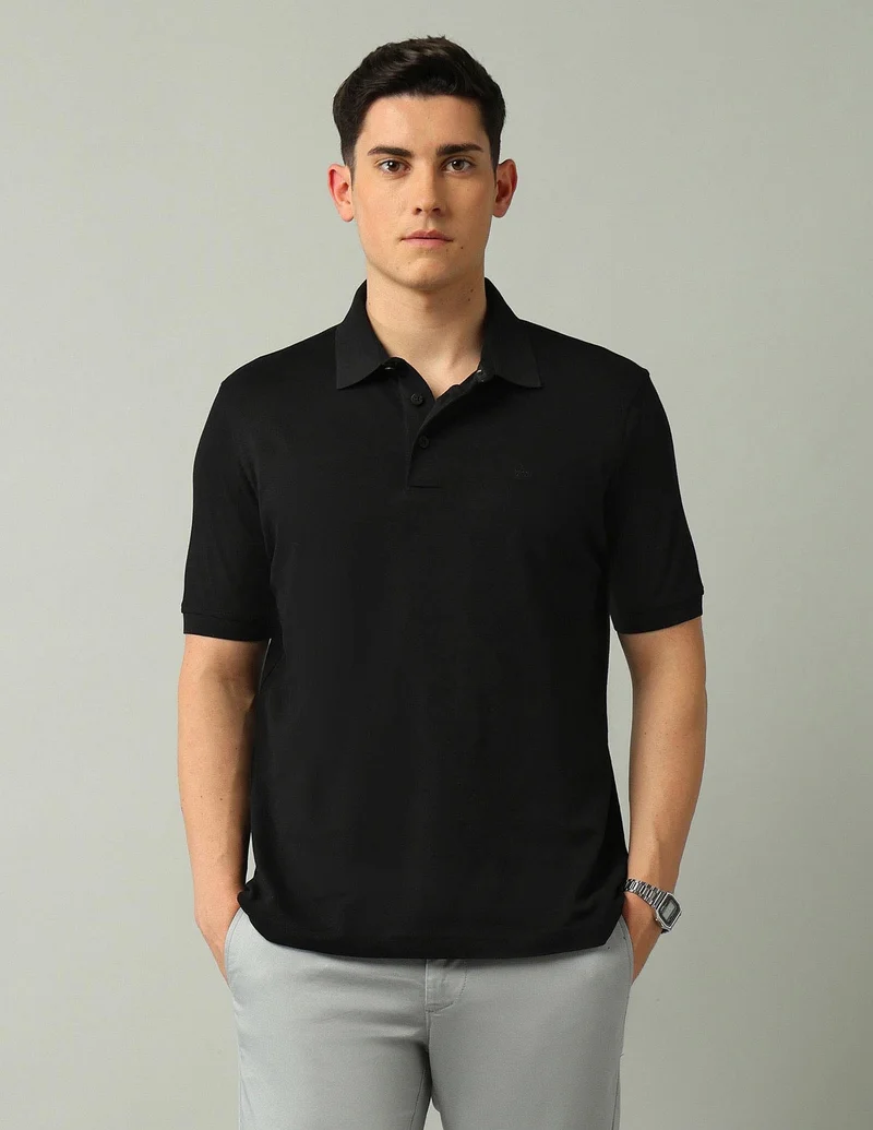 Solid Regular Fit Polo Shirt