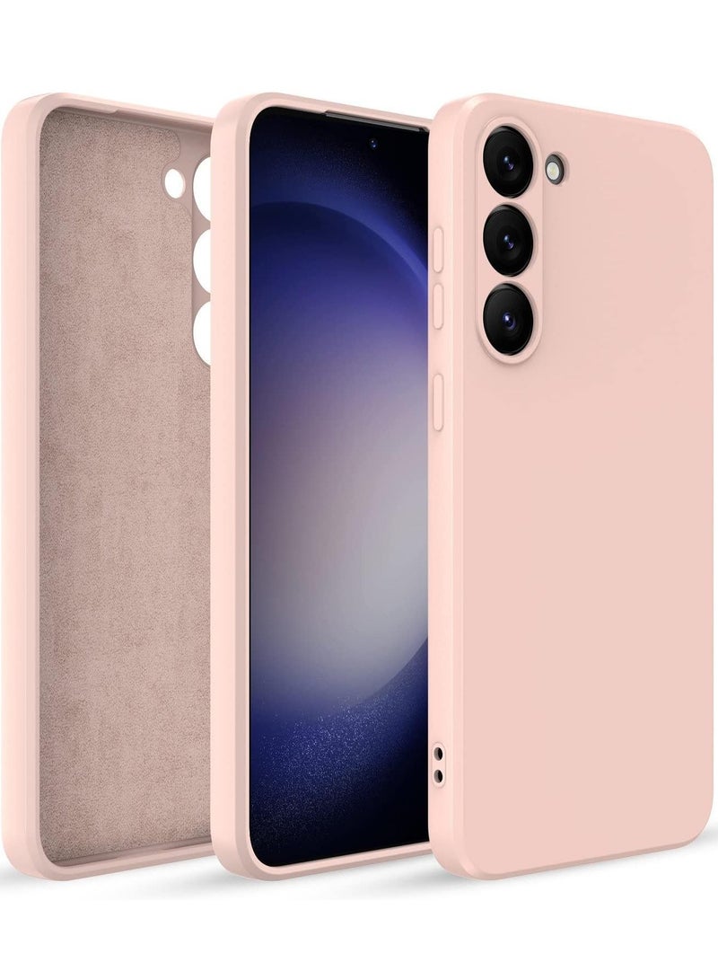 MIGOFAST S23 Plus Case Liquid Silicone Shock-Proof,Soft Rubber Gel Matte Finish designed for Samsung Galaxy S23 Plus Case Cover 6.6 Inches 2023 Sand Pink - Image 1