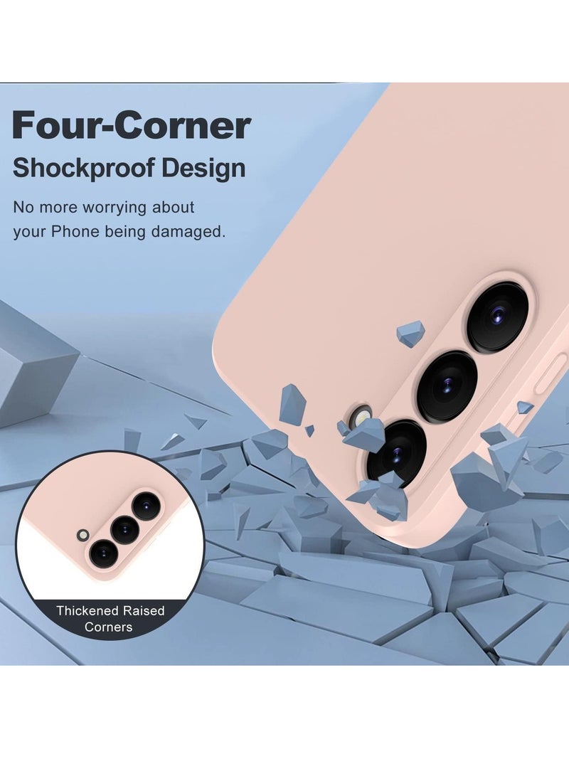 MIGOFAST S23 Plus Case Liquid Silicone Shock-Proof,Soft Rubber Gel Matte Finish designed for Samsung Galaxy S23 Plus Case Cover 6.6 Inches 2023 Sand Pink - Image 3