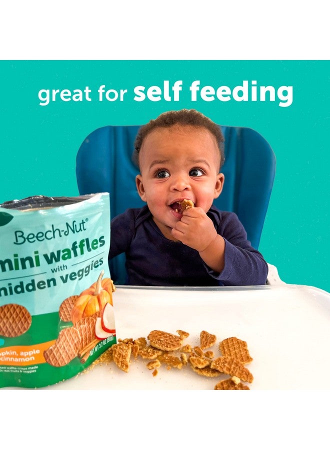Beech-Nut Toddler Snacks, Mini Waffles with Hidden Veggies, Butternut Berry, Non-GMO, 3.2 oz Bag (7 Pack) - Image 3
