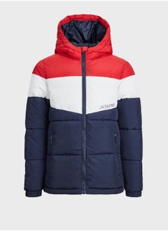 Youth Color Block Puffer Jacket