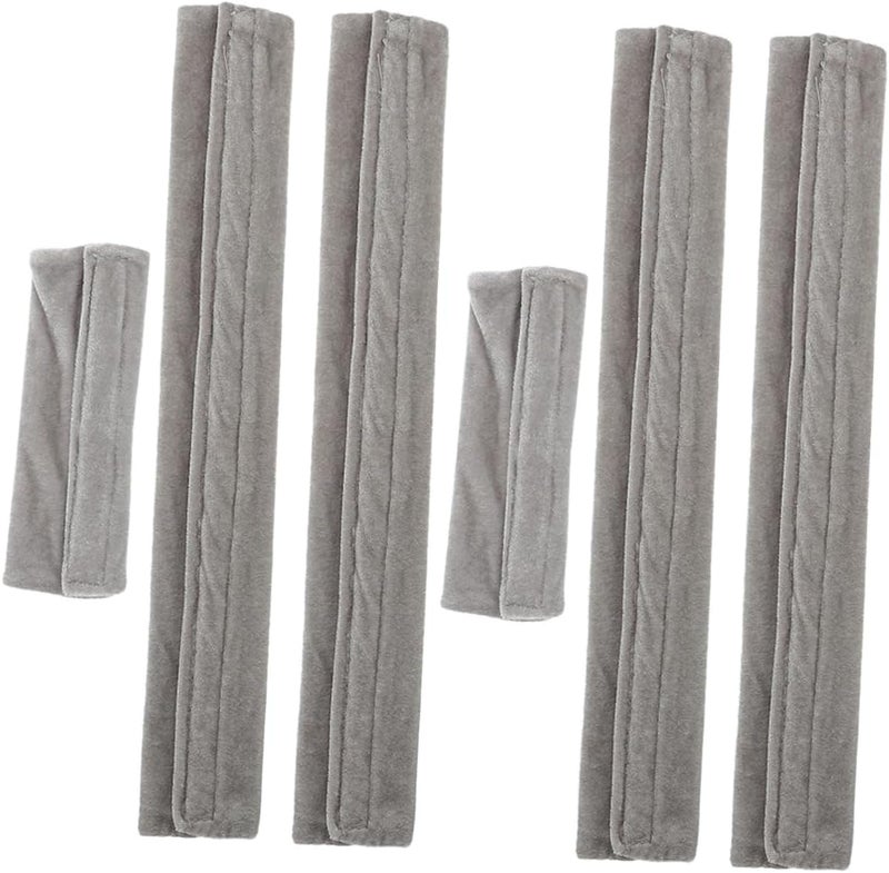 VOSAREA 6pcs Washable Refrigerator Handle Covers Elegant and Stylish Fridge Protector Non- Kitchen Appliance Covers Grey Color for Easy Cleaning and Home Decoration - Image 1