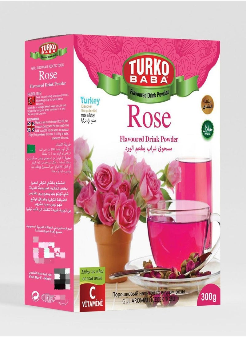 TURKO BABA - Rose Flavored Drink Powder 300 g - Image 1