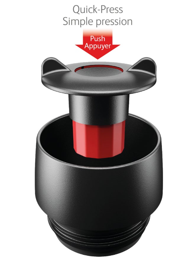 TEFAL Travel Mug | 0.36 L | Red Sleeve | 100% Leak-Proof Thermal Mug | Double-Walled Vacuum Insulation | Hot & Cold Drinks | 360° Drinking | Easy to Open | Dishwasher-Safe| 2 Years Warranty | K3084114 Red - Image 5