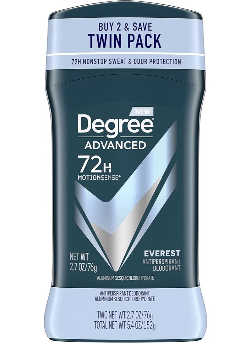 ديجري مزيل عرق مضاد للتعرق للرجال – إيفرست، حماية من العرق والرائحة لمدة 72 ساعة مع تقنية موشن سينس، 2.7 أونصة
