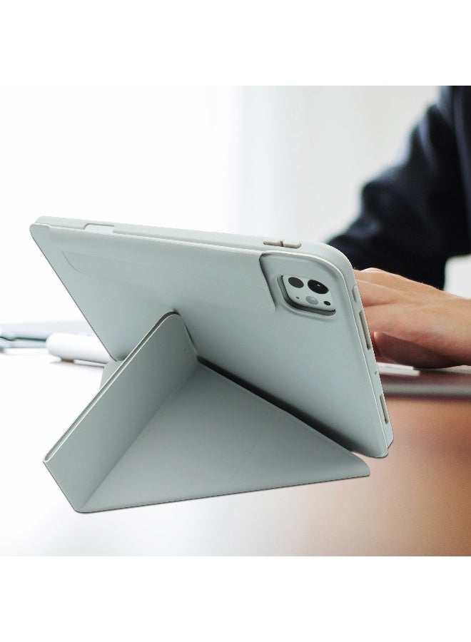 ALot Y type triple fold magnet iPad Case 10.2 Skin feel PU with TPU PC shell and strong magnetic closure for versatile viewing and secure tablet protection - Image 5