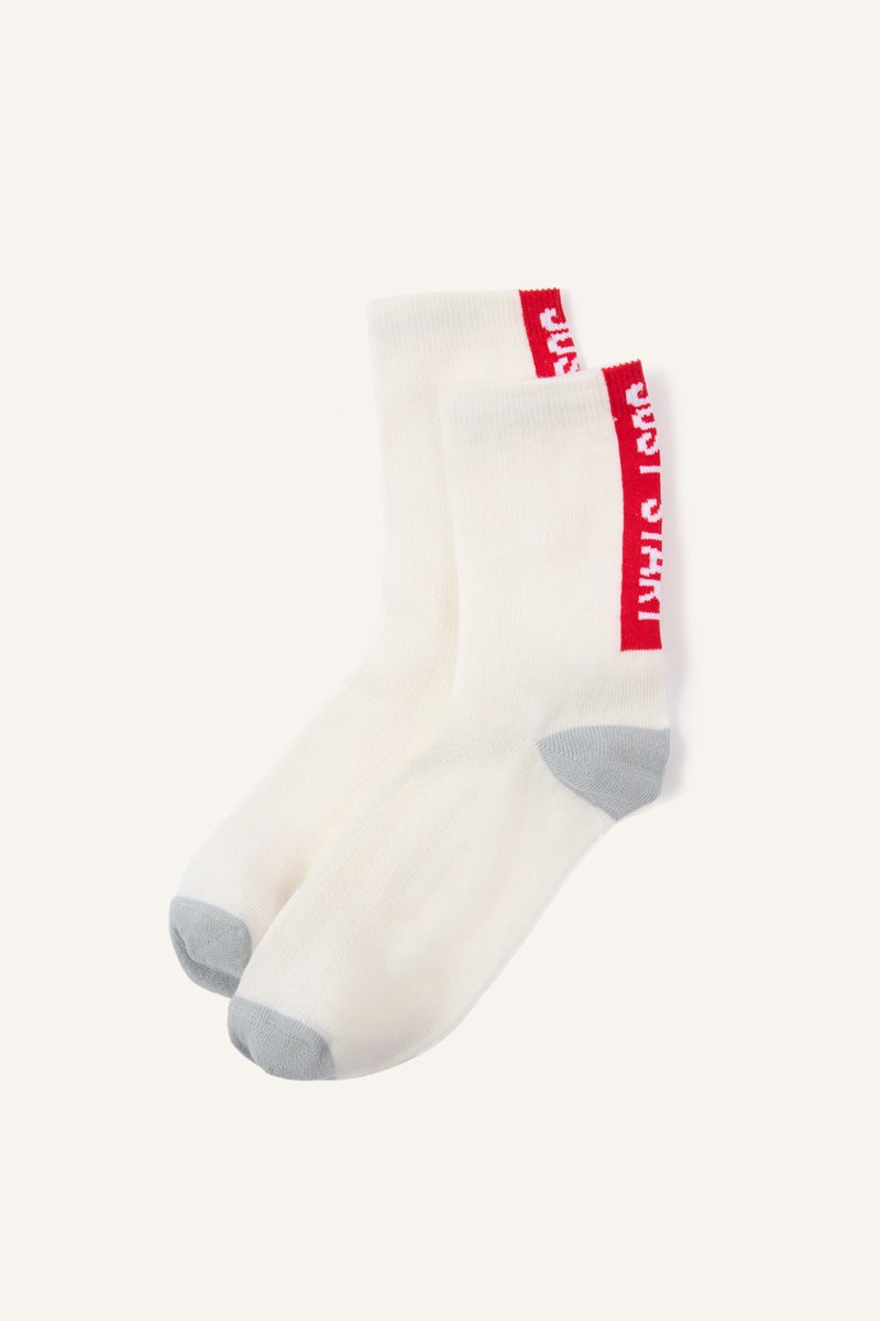 DeFacto White Boy Boy 5 Piece Cotton Long Socks Casual - Image 3