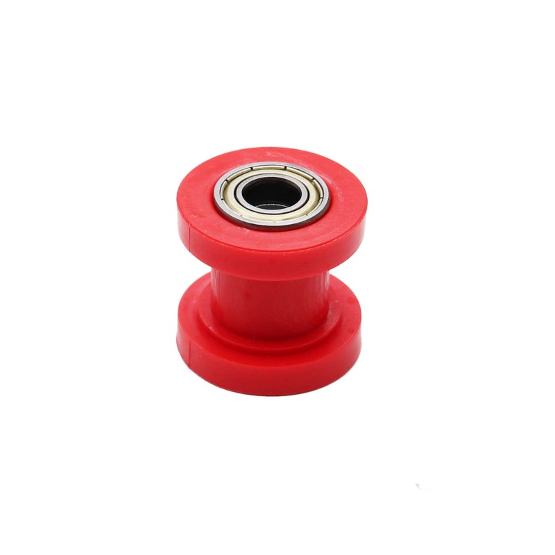 Chain Roller Slider Tensioner Guide Pulley for Dirt Pit Mini Bike Motorcycle ATV Off Road (10mm, Red)