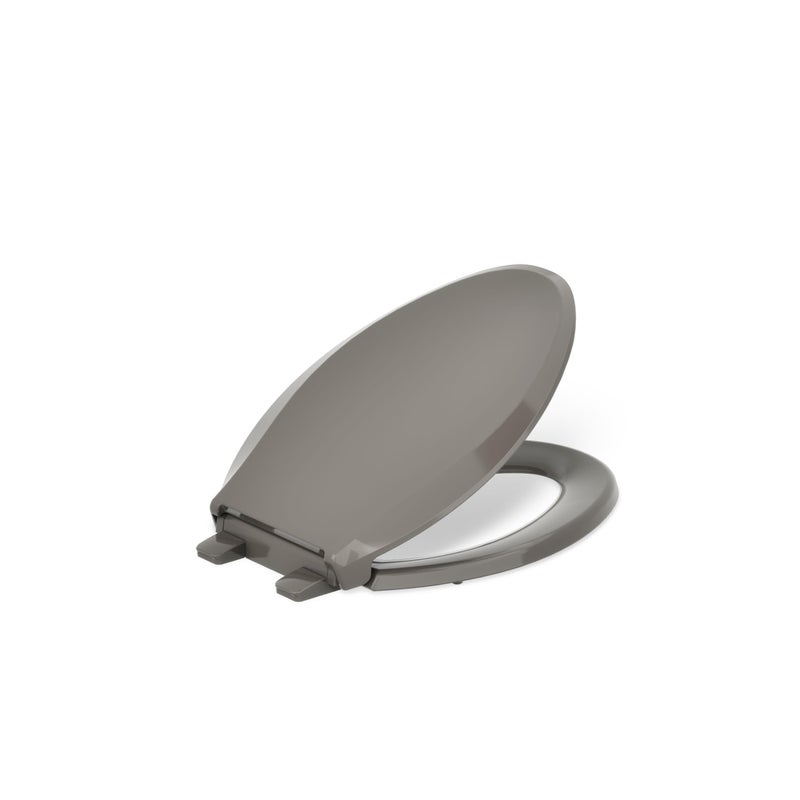 KOHLER 4636RLK4 Cachet ReadyLatch Elongated Toilet Seat Slow Close Soft Close Toilet Seat Quiet Lid Contoured GripTight Bumpers Installation Hardware Apartment Essentials Cashmere - Image 2