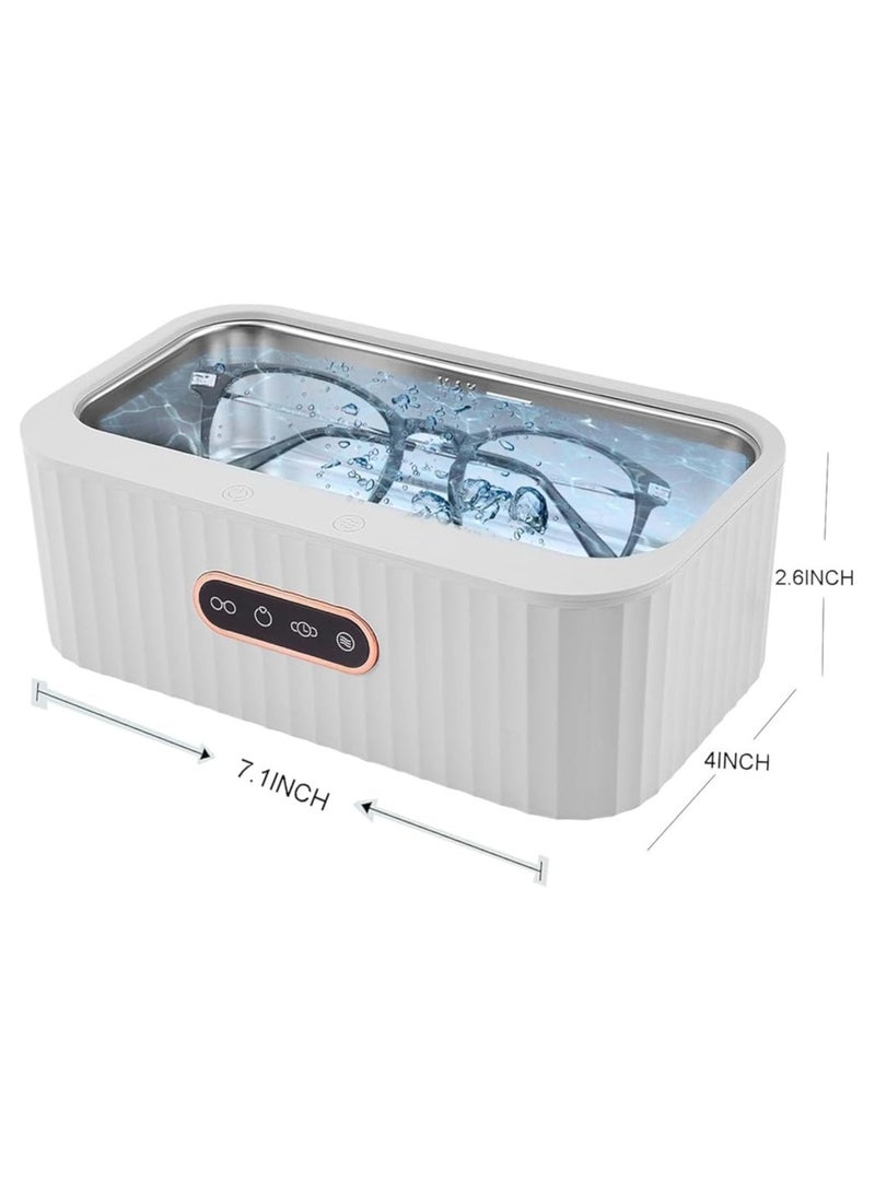 AROAQ Ultrasonic Jewelry Cleaner 360 Degree Glasses Cleaner 4 Time Modes Portable Electronic Cleaner Machine for Ring Glasses Retainer All Silver/Gold Jewely - Image 3