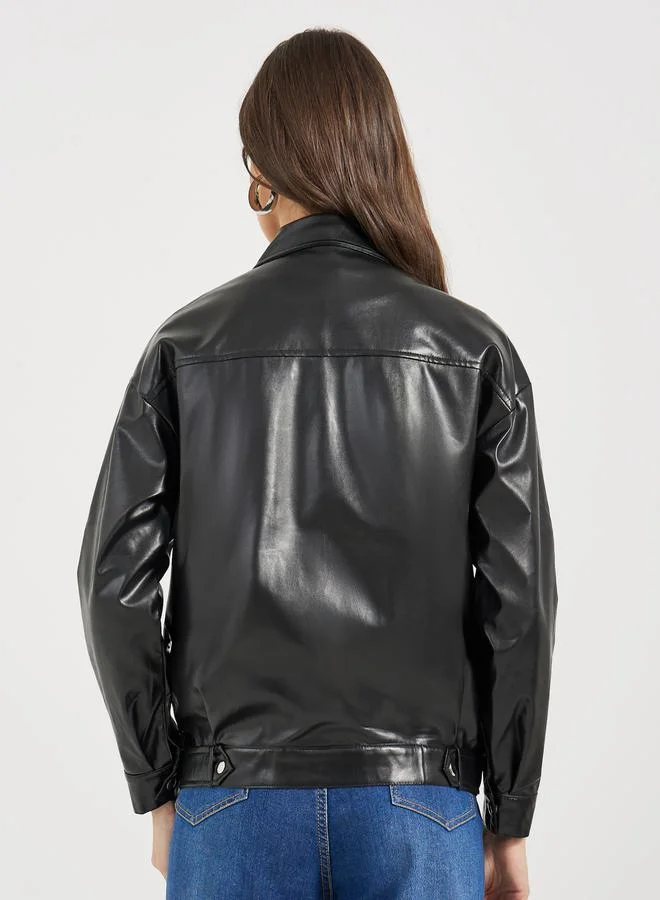 Styli Regular Fit Regular Length Biker Jacket