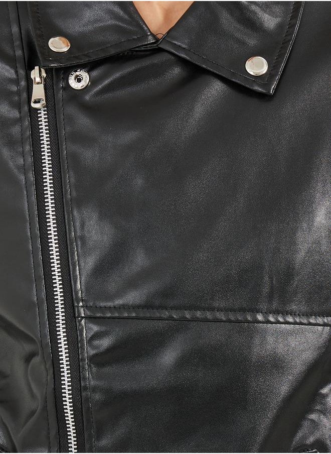 Styli - Regular Fit Regular Length Biker Jacket - Image 1
