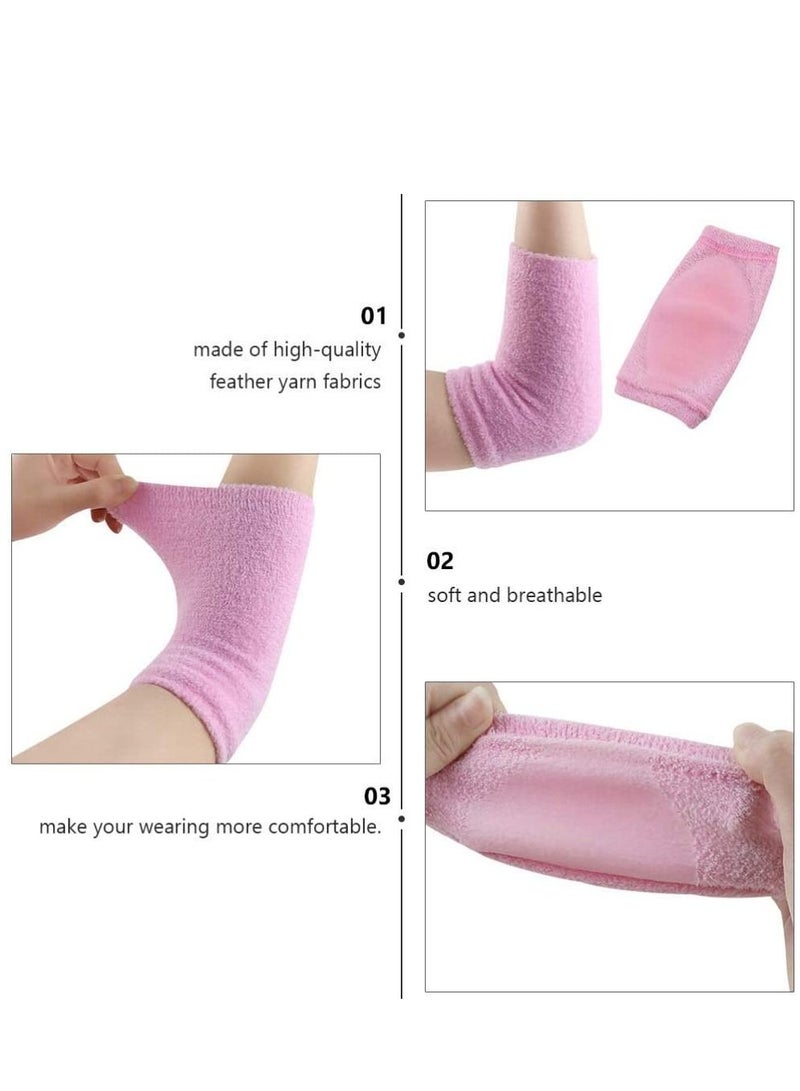 Y&D 2 Pairs of Gel Elbow Sleeves,Breathable Protection Cover for Dry Skin Moisturizing Softening and Used Driving, Hiking, Sports, Biking, Sunburn, Dust Pollution - Image 2