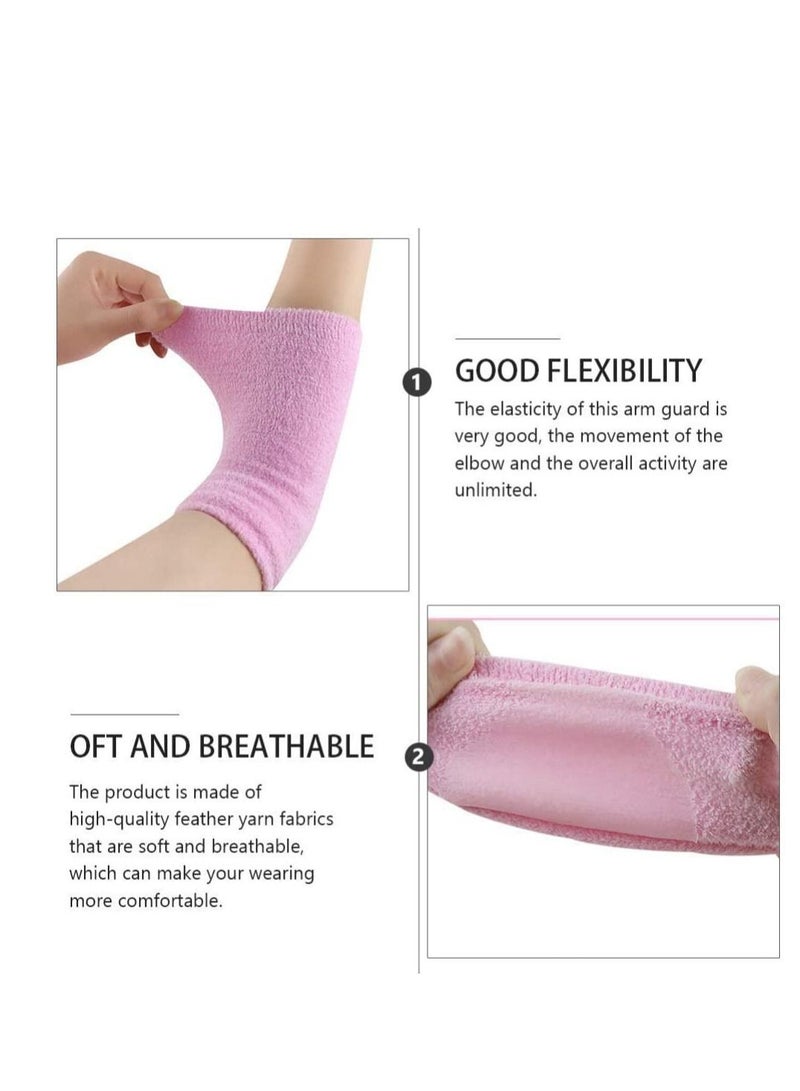 Y&D 2 Pairs of Gel Elbow Sleeves,Breathable Protection Cover for Dry Skin Moisturizing Softening and Used Driving, Hiking, Sports, Biking, Sunburn, Dust Pollution - Image 3