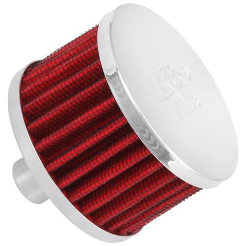 K+N K&N Vent Air Filter/Breather: High Performance, Premium, Washable, Replacement Engine Filter: Flange Diameter: 0.75 in, Filter Height: 2 in, Flange Length: 0.875 in, Shape: Breather, 62-1160 - Image 1