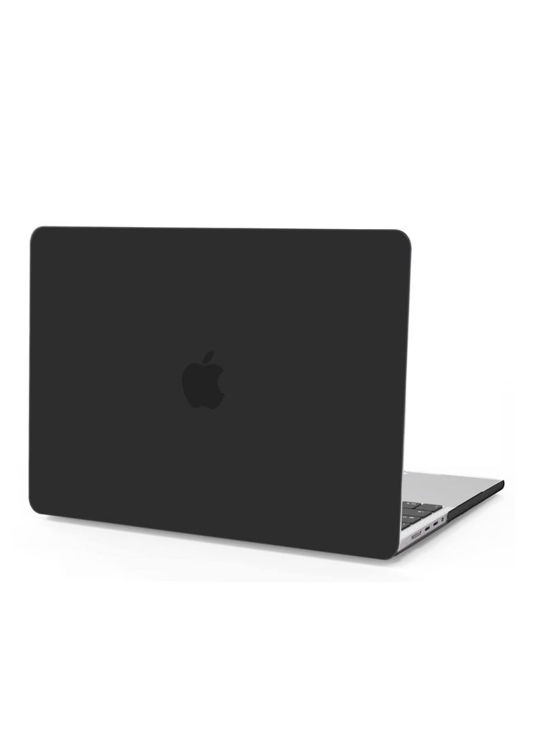 Generic - Hard Shell Case Protective Snap On CoverCompatible with MacBook Pro 14 inch Case 2021-2023 Release M2 A2779 A2442 M1 Pro/Max Chip w/Touch ID/Protective Plastic Hard Shell Case (Black) - Image 1