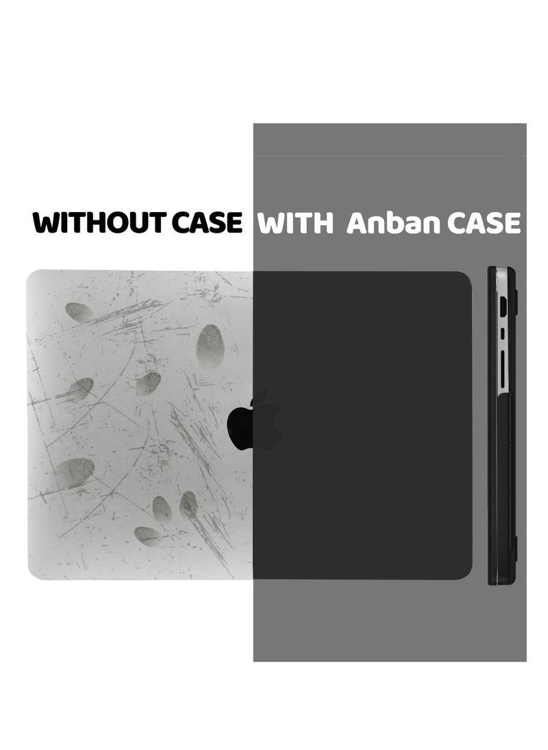 Generic - Hard Shell Case Protective Snap On CoverCompatible with MacBook Pro 14 inch Case 2021-2023 Release M2 A2779 A2442 M1 Pro/Max Chip w/Touch ID/Protective Plastic Hard Shell Case (Black) - Image 1