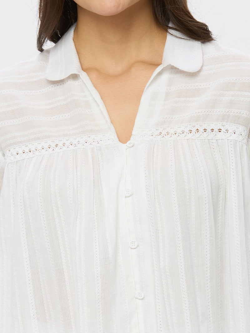 أمارزو بلوزة قطنية بأزرار دوبي - Image 5