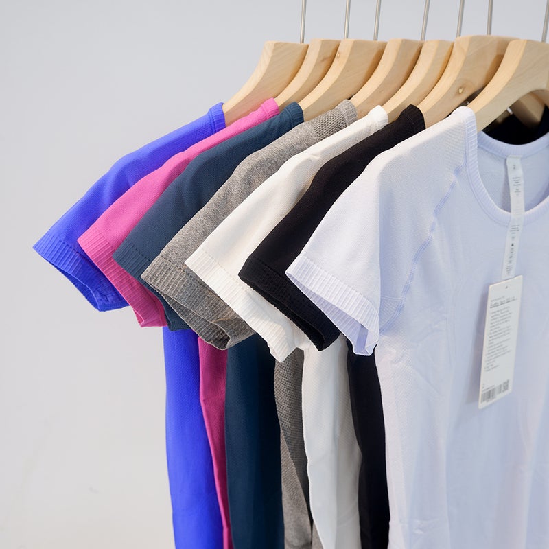 Summer Slim-fit Sports Quick-dry Casual Outdoor High Elastic T-shirt Tight Yoga Slimming Short-sleeved Knitted Breathable Thin - Image 3