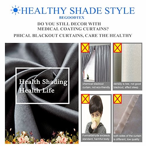 BIGUFRTEX BEGOODTEX Inherent Flame Fire Proof Retardant Thermal Insulated Grommet Blackout Room Darkening Curtains Drape for Room Window Treatment, 6 Silver Grommet, 42Wx95L Inch,Pack of 1 Panel - Image 5