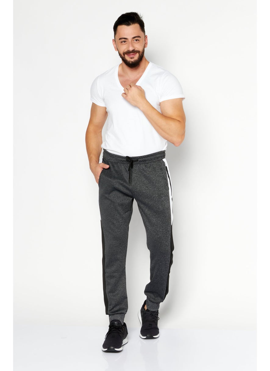 Cultura New York Men Sportswear Training Pants, Charcoal  - Image 2