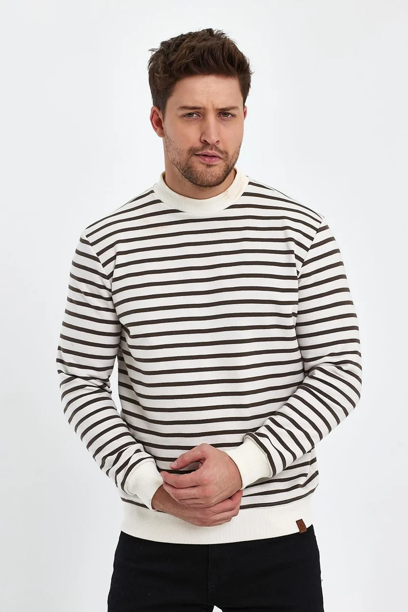 Alexander Gardi Alexandergardı Crew Neck Striped SWEATSHIRT(E23-761A-ERK)