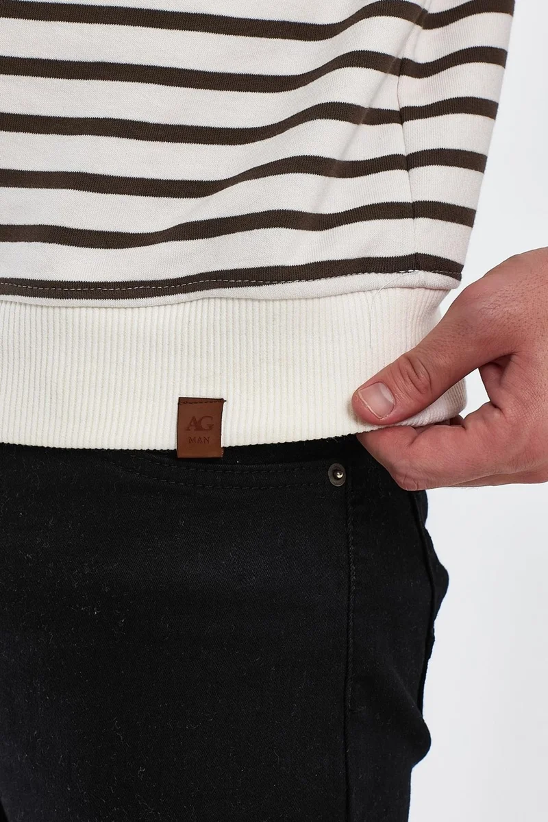 Alexander Gardi Alexandergardı Crew Neck Striped SWEATSHIRT(E23-761A-ERK)