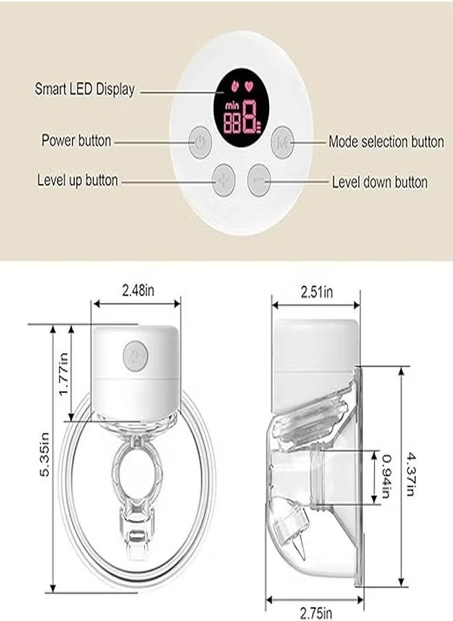 Wearable Double Electric Breast Pump, Low Noise, Smart Display, 2 Modes 9 Levels - pzsku/ZE3122F6B879139FDC975Z/45/_/1730430940/54888db3-317b-4729-9547-f5981cd131be