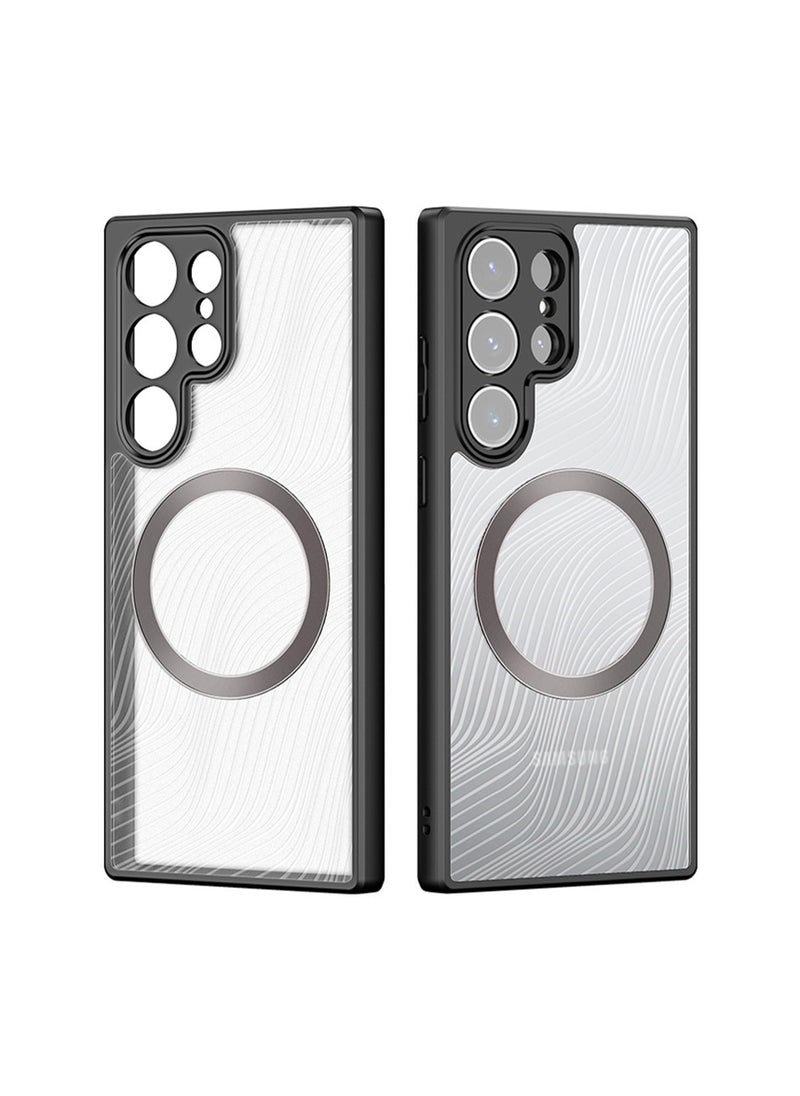 Aookay Magnetic Samsung S24 Ultra Case, TPU Translucent Matte Back Shockproof Protective Phone Cover Cases with Camera Protection, Support Wireless Charging Cover for Samsung S24 Ultra 5G  - Image 1