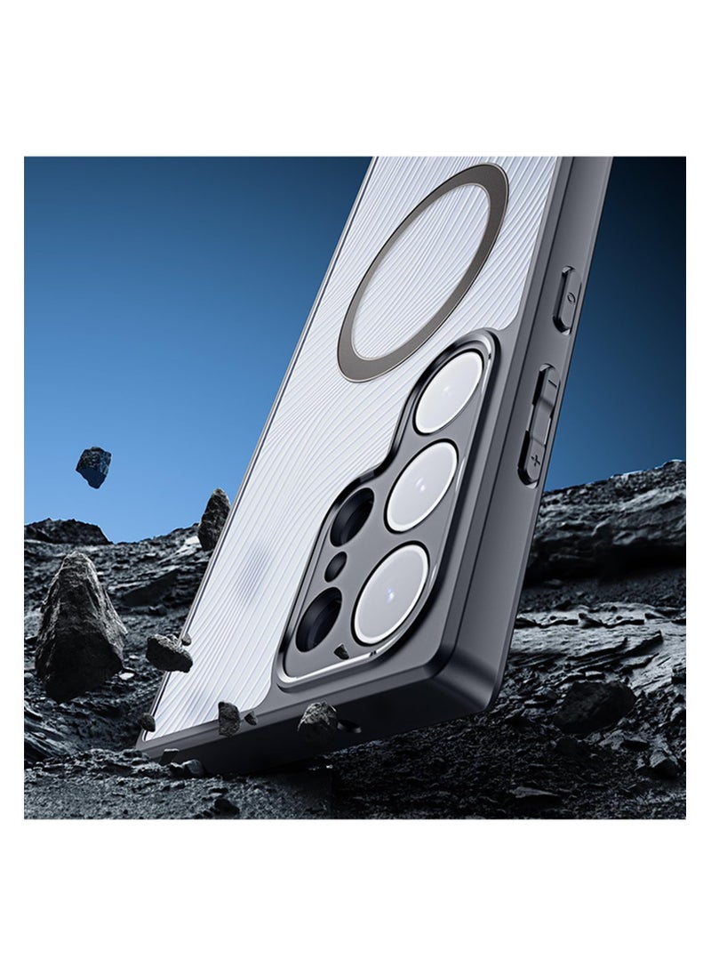 Aookay Magnetic Samsung S24 Ultra Case, TPU Translucent Matte Back Shockproof Protective Phone Cover Cases with Camera Protection, Support Wireless Charging Cover for Samsung S24 Ultra 5G  - Image 4