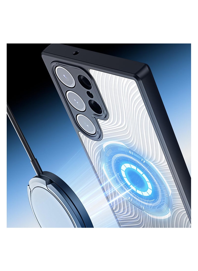 Aookay Magnetic Samsung S24 Ultra Case, TPU Translucent Matte Back Shockproof Protective Phone Cover Cases with Camera Protection, Support Wireless Charging Cover for Samsung S24 Ultra 5G  - Image 5