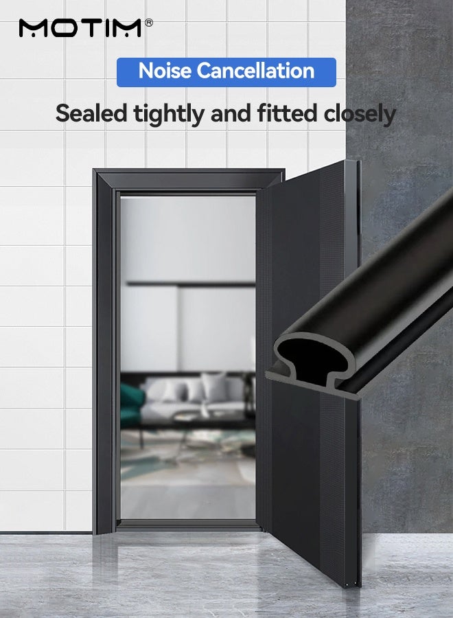 موتيم 49 قدمًا من عازل الطقس للأبواب والنوافذ TPE تلقائي، شريط عازل، حشيات مانعة للتسرب شرائط مانعة للرياح، عازلة للبرد والحرارة والغبار والضوضاء والحشرات - Image 2