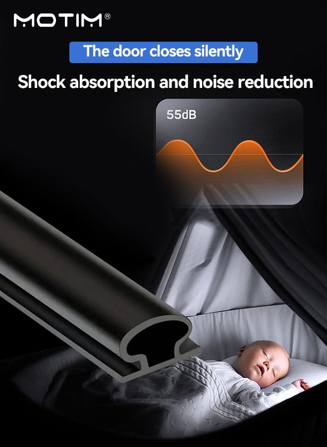 موتيم 49 قدمًا من عازل الطقس للأبواب والنوافذ TPE تلقائي، شريط عازل، حشيات مانعة للتسرب شرائط مانعة للرياح، عازلة للبرد والحرارة والغبار والضوضاء والحشرات - Image 3