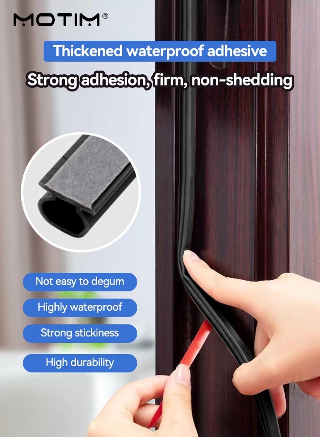 موتيم 49 قدمًا من عازل الطقس للأبواب والنوافذ TPE تلقائي، شريط عازل، حشيات مانعة للتسرب شرائط مانعة للرياح، عازلة للبرد والحرارة والغبار والضوضاء والحشرات - Image 4