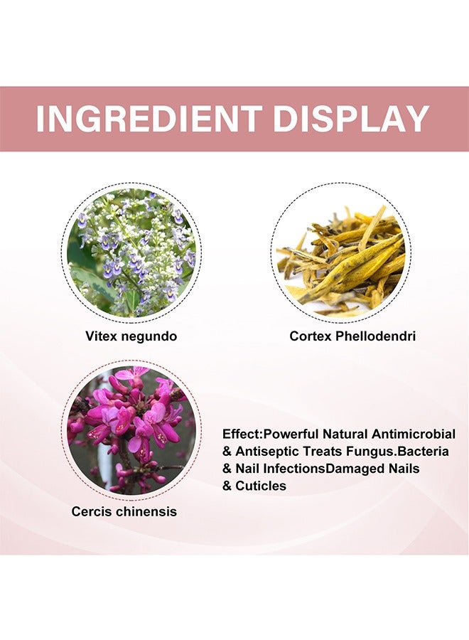 EELHOE Nail Care Oil，Better Nail Maximum Strength ，Nail Repair Essnce Liquid, Fingernail and Toenail Repair, Fix & Renew Damaged, Broken, Cracked & Discolored Nails, Reduce Nail Thickening, Strengthen Nails for Beautiful Nail 50ML - Image 2