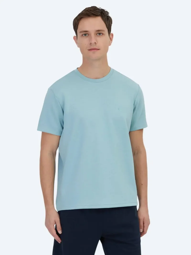 Kip Mint Plain Crew Neck T-Shirt