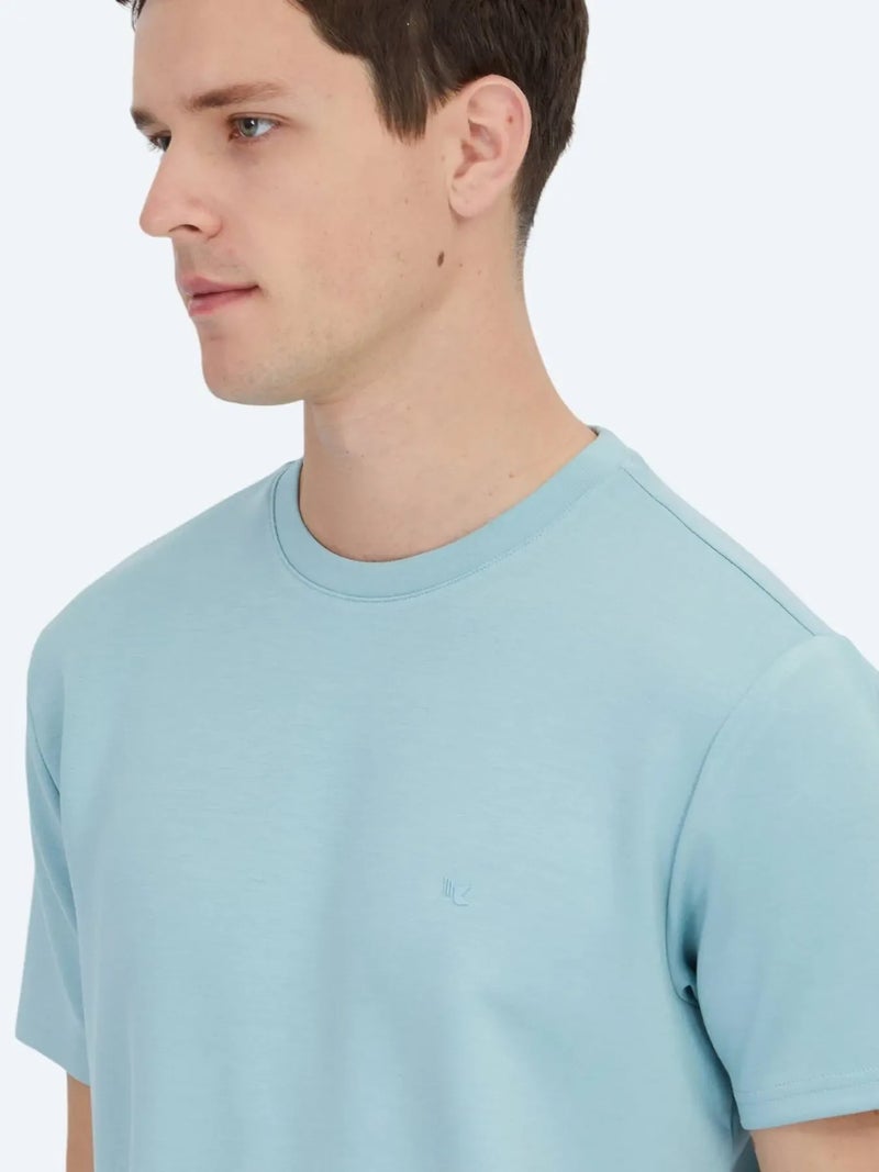 Kip Mint Plain Crew Neck T-Shirt - Image 5