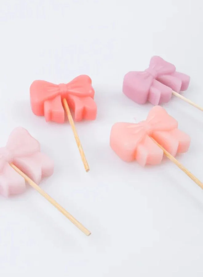 Meri Meri Pink Bow Candles