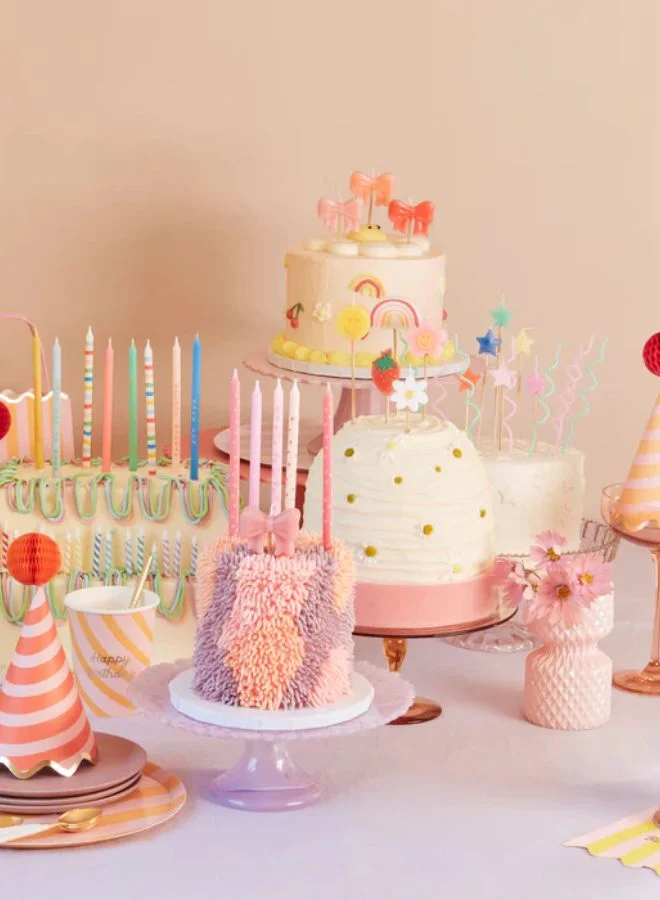 Meri Meri Pink Bow Candles