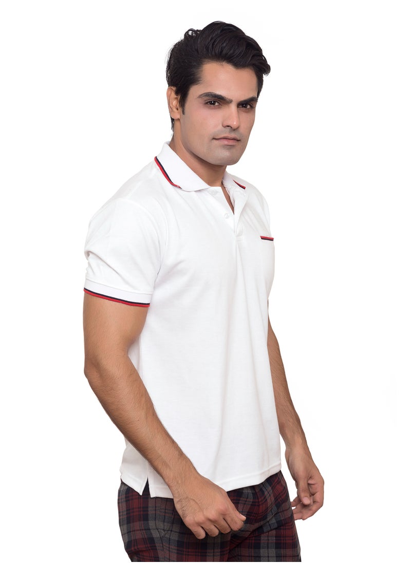 SANTHOME Men's Dry n Cool Polo Shirt for Office Gym Daily Use Comfort Wear  - Image 2