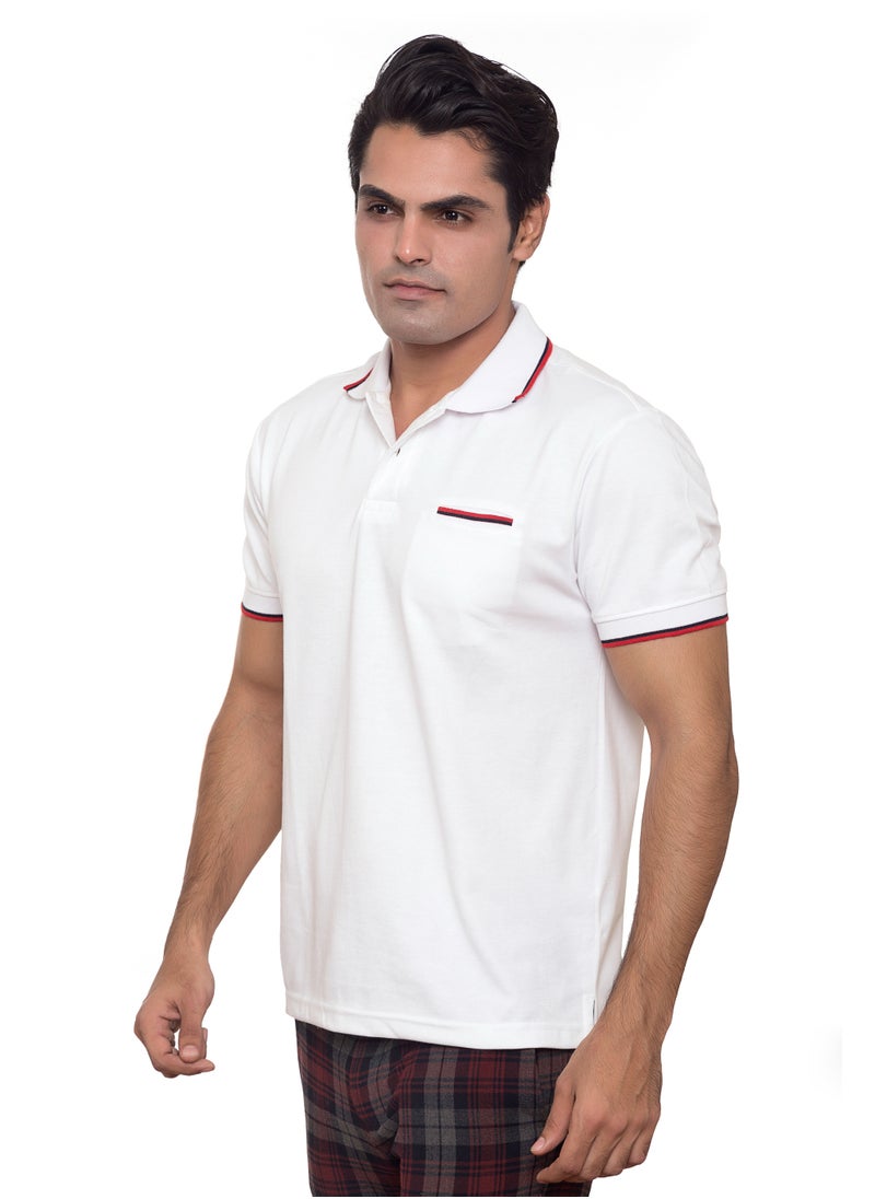 SANTHOME Men's Dry n Cool Polo Shirt for Office Gym Daily Use Comfort Wear  - Image 3