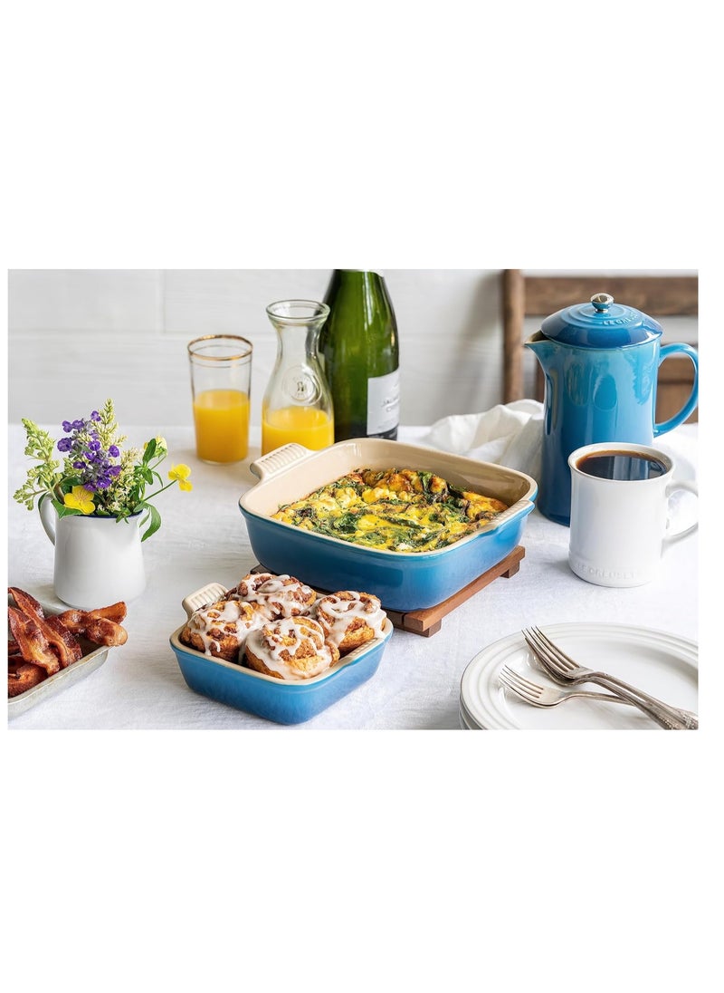 Le Creuset Le Creuset Stoneware Heritage Square Dish, 3 qt. (9"), Marseille  - Image 3