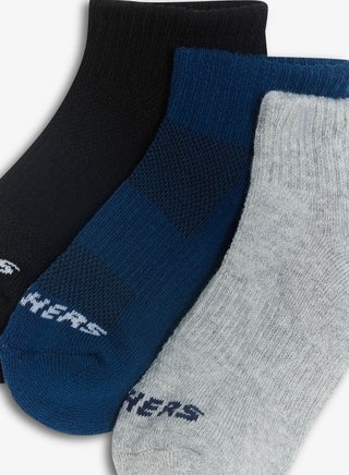 3 Pack Half Terry Quarter Crew Socks - view 3