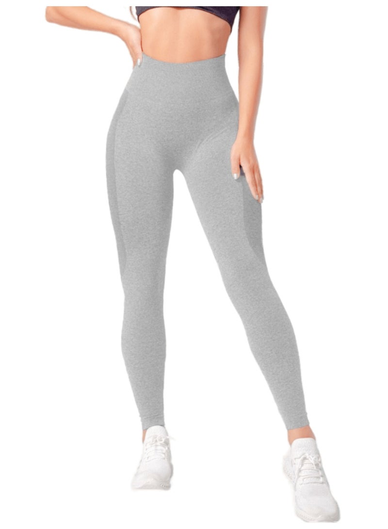 Sweet Cathy Yoga Pants High Waist Leggings Smile Contour Sport Pants Seamless Tummy Control Scrunch Butt Lift Stretchable Tights Waist Compression Fitness Gym - Image 3