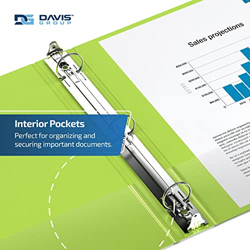 Davis Group Premium Economy 6-Pack 3-Ring Binders for School or Office, Round-Ring Binders, 2 Inch, Lime Green - Image 5