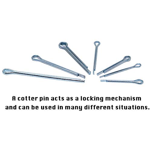 T.K.Excellent T.K. Excellent Cotter Pin Assortment,Zinc Plated Premium Quality Cotter Pins Kit,Holds Pins 106Pcs - Image 4