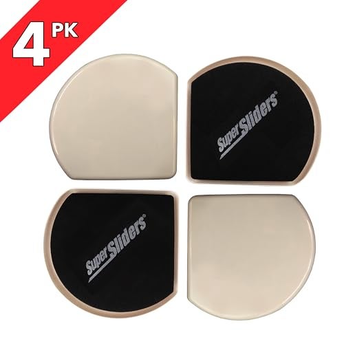 Super Sliders 7" Slide & Hide Reusable Furniture Sliders for Carpet - Effortless Moving and Surface Protection, Beige (4 Pack) - Image 5